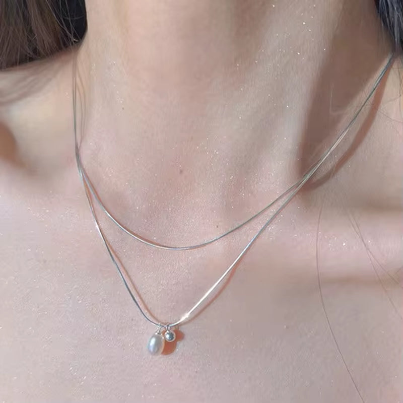 1PCS Gold-Color Necklace Ms Simple Fashion Peach Heart Engraved Love Collarbone Chain Sweet Love Pendant Necklace Jewelry Gifts